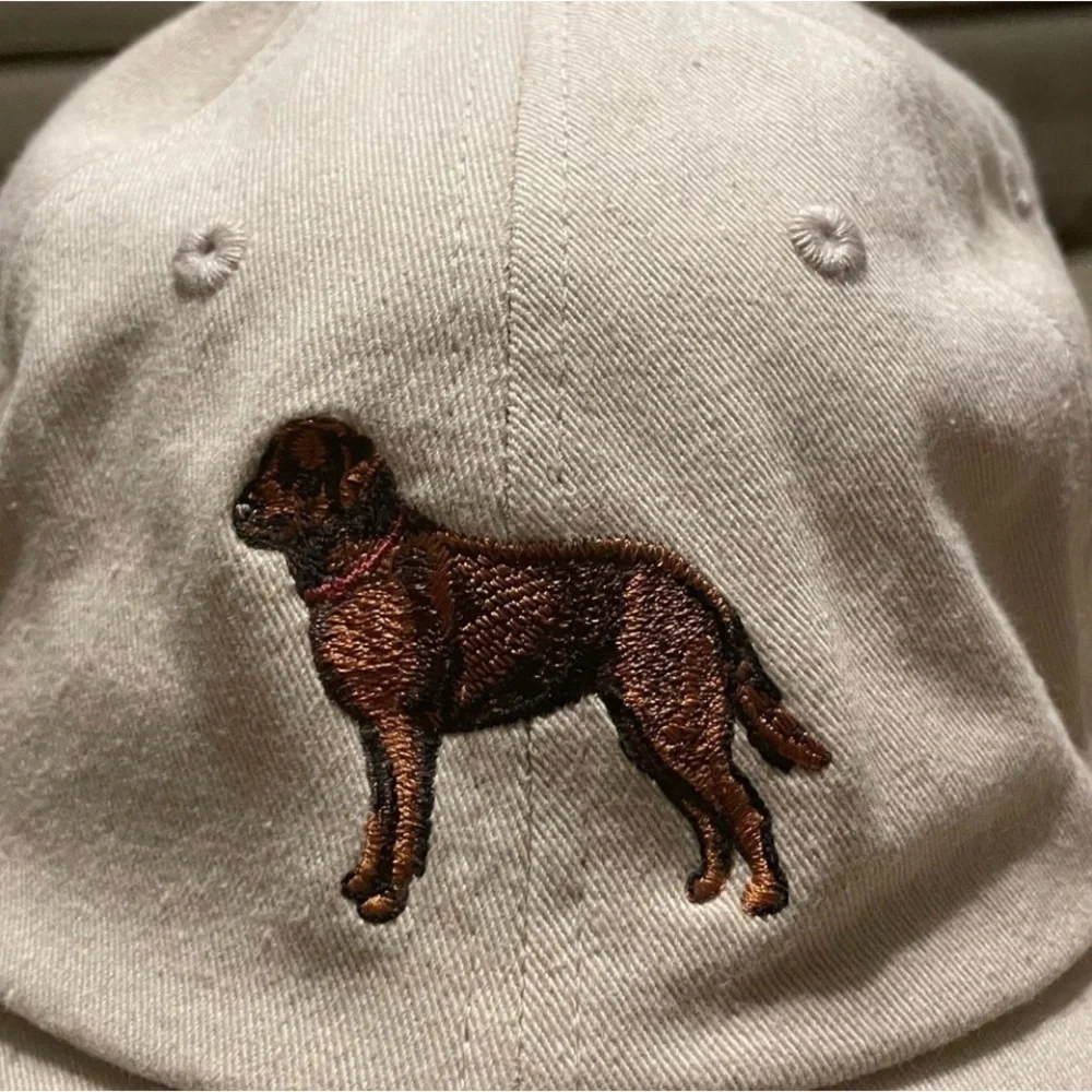 Your Breed Cap w/Embroidered Chesapeake Retriever on Front/Side Zippered Pocket